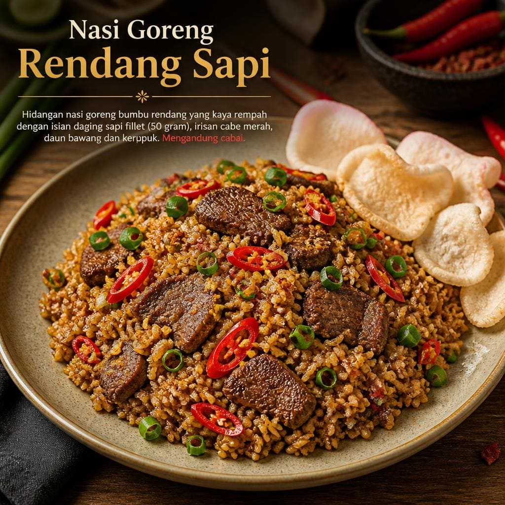 Nasi Goreng Rendang Sapi D’ Cost Seafood